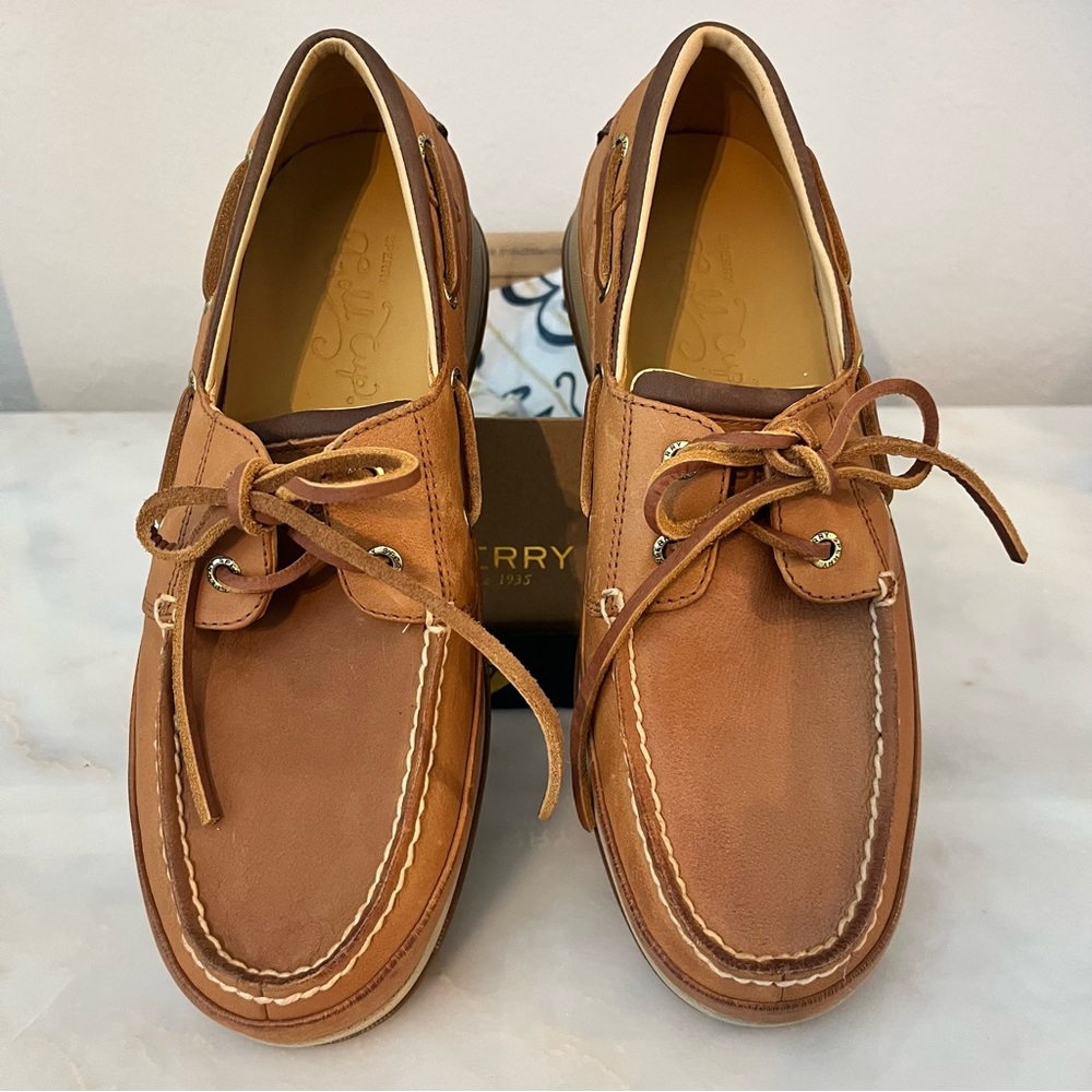 Luxury Sperry Boat Shoes with 18K Gold - Picture 8 of 14